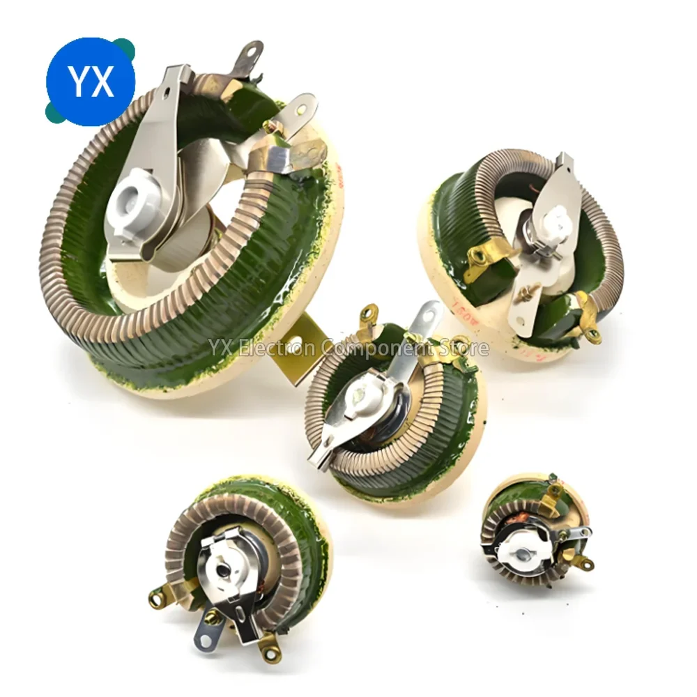 BC1 Hochleistungs-Rheostat, 25 W, 50 W, 100 W, 200 W, 300 W, 500 W, rotierende variable Drahtwiderstandsscheibe, einstellbarer Schiebe-Rheostat Image