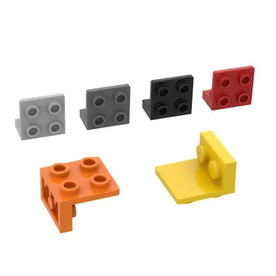 99207 halterung 1x2-2x2 Invertiert Ziegel Sammlungen Groß Modulare GBC Spielzeug Für Technische MOC Image