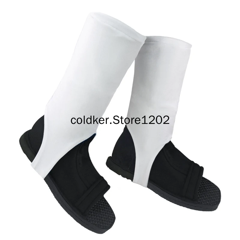 Halloween Zubehör japanische Anime Akatsuki Cosplay Schuhe mit weißen Abdeckungen Uchiha Itachi Kostüm Requisiten Weihnachten Geschenk Stiefel