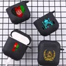 Afghanische afghanische Flagge mit Haken für Airpod Pro 3 Pro2 schwarze Schutzhülle Softcase für