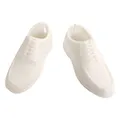 1 paar Jungen Puppe Weiß Schuhe Mode Prinz Casual Schuhe für Barbie Freund ken Puppe Kleidung Anzug