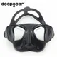 DEEPGEAR Extrem niedrigen volumen speerfischen maske schwarz silicon freediving maske top