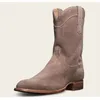 Einfache Wildleder-Medium-Stiefel für Männer und Frauen, neue Stiefel, hochwertige Plattform, Chelsea-Stiefel, Herbst-Winter-Cowboystiefel, Schuhe, Größe 38–48