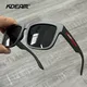 Original kdeam discord style quadratisch polarisierte sonnenbrille männer sport brille mit gummi