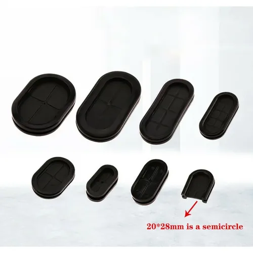 Schwarze ovale doppelseitige Dichtung tüllen 13*27mm-50*75mm Gummis topfen O-Ring Drahts chutz