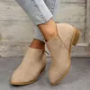 LaiCai Herbst Winter Ankle Boot Schuhe für Frauen Große Größe Kurze Stiefel Frau Wasserdichte Leder
