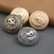 10 stücke 15/20/25mm Lion Kopf Ziege Design Vintage Metall Tasten für Hemd Nähen Zubehör Tasten für