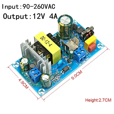 AC 90-260V zu DC 12V 4A Netzteil Modul Board Schalter AC-DC 48W Schalter Power Für Adapter