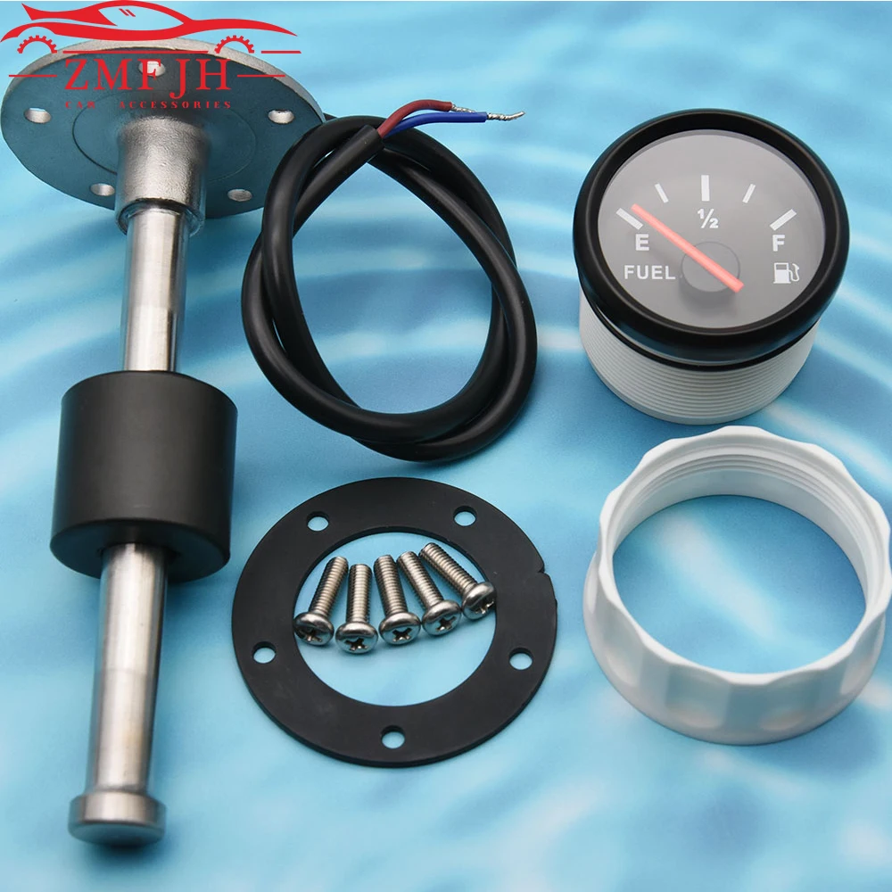 Universeller Kraftstoffstandsensor für Auto-Boot für 0 ~ 190 Ohm 52 mm Kraftstoffstandsanzeige mit 150 200 250 300 350 400 600 mm Kraftstoffsendeeinheit Image