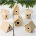 Pack Of 18 Paper Mache houses Assorted Shape House Ornaments For Christmas Tree Decorations Spring Wreath Accents And DIY Home Decor (3-1/4 To 3-1/2 )