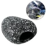UEETEK Fish Tank Cichlid Stone Bream Pot Hideaway Breeding Cave Aquarium Decor - Size S (Snowflake Stone)