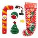 Xmarks Christmas Stocking Toys for Dog Christmas Dog Stocking Gifts Toys Set Dog Chew Toys with Santa Christmas Tree Ball Candy Cane Rope Squeaky Toys Interactive Dog Stocking Stuffers Toys A7