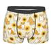 Bingfone Shiba Inu Dog And Sunflower Men S Underwear - Casual Stretch Boxer Briefs-Large