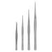 4PCS Stainless Steel Tweezer Anti-skid Thickened Tweezer Serrated Tip Tweezer