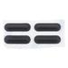 Desktop Keyboard Black Rubber Mat Bottom Shell Cushion Laptop Feet Replacement Notebook Base Buffer 4 Pcs