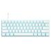 OWSOO USB Wired Mechanical Keyboard LED Backlit Blue/Red Switch 61 Key Gaming Keyboard for Enhanced Typing Experience Perfect for Gamers and Programmers