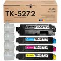 TK-5272K TK-5272C TK-5272M TK-5272Y Toner Cartridge Replacement for Kyocera TK-5272 ECOSYS P6230cdn M6630cidn M6235cidn M6635cidn (4-Pack Black Cyan Magenta Yellow)