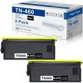 TN-460 TN460 High Yield Toner Cartridge (Black 2-Pack) Replacement for Brother TN460 TN 460 to use with DCP-1200 DCP-1400 HL-1230 HL-1240 MFC-8500 MFC-8600 IntelliFax-5750 IntelliFax-4100 Printer