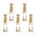 solid wood toy 5PCS Cartoon DIY Wooden Toys Creative DIY White Embryo Toy Funny DIY Wooden Drawing Toy Adorable DIY Wooden Drawing Toy Early Educational Toy for Kids Child Playing