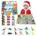 Advent Calendar 2023 for Kids Christmas Countdown Calendar 24 Days with 12 Dinosaurs and 12 Pull Back Cars Stocking Stuffers Toys Holiday Xmas Party Christmas Gift with Playmat for Kids Boys Girls