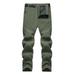 Amtdh Men s Sweatpants Clearance Outdoor Sports Cycling Climbing Pants Solid Color Slim Fit Stretch Straight Pants for Men Breathable Casual Comfy Trousers Mens Chino Pants Army Green XXXXL