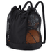 Allnice Extra Ball Bag Large Mesh Equipment Bag Black Soccer Ball Bag with Adjustable Shoulder Strap 600D Oxford Cloth mesh sports bag for Holding Soccer/Football/Volleyball(Holds 5 Soccer Balls)