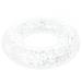 BESTONZON Inflatable Glitter Pool Float Ring Swimming Ring Inflatable Float Swim Ring Transparent Glitter Tube