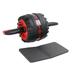 BESTONZON Anti-skid Abdominal Exercise Roller Steel Rubber Thicken Wheel Abdomen Training Roller Mute Abdominal Wheel (Red with Black Pad)