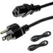 10ft - 2Pack Universal Computer Monitor Power Cord C13 Power Cable for Monitor PC Desktop Printer