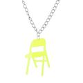 KIHOUT Folding Chair Necklace Chair Sports Necklace Campaign Chair Necklace Acrylic Backrest Small Chair Necklace