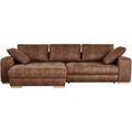 bobb Ecksofa cognac - Mikrofaser Caro ¦ braun ¦ Maße (cm): B: 305 H: 68 T: 202 Polstermöbel > Sofas > Ecksofas - Höffner