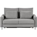 Schlafsofa Mikrofaser Fürth ¦ grau ¦ Maße (cm): B: 186 H: 90 T: 95 Polstermöbel > Sofas > 2-Sitzer - Höffner