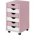 Rollcontainer Isere ¦ rosa/pink ¦ Maße (cm): B: 35 H: 65 T: 40 Schränke > Rollcontainer - Höffner