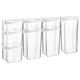 8 Piece Food Storage Containers Set 4 Sizes