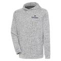 Men's Antigua Heather Gray Johns Hopkins Blue Jays Absolute Pullover Hoodie