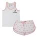 Women's White Hello Kitty & Friends Tank Top Shorts Sleepwear Set