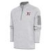 Men's Antigua Heather Gray Northeastern Huskies Fortunate Digital Thermal Quarter-Zip Jacket