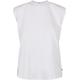 Muskelshirt URBAN CLASSICS "Damen Ladies Organic Heavy Padded Shoulder Tank Top" Gr. S, weiß (white) Herren Shirts Ärmellose