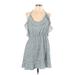 Divided by H&M Casual Dress - A-Line Scoop Neck Sleeveless: Blue Dresses - Women's Size 12