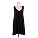 American Eagle Outfitters Casual Dress - A-Line: Black Solid Dresses - Women's Size Medium