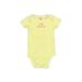 Carter's Short Sleeve Onesie: Yellow Bottoms - Size 9 Month