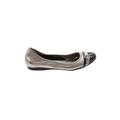 Cole Haan Flats: Slip-on Wedge Casual Silver Shoes - Women's Size 8 - Round Toe