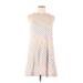 Lou & Grey Casual Dress - DropWaist: Ivory Stripes Dresses - Women's Size Medium