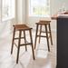 Modway Saoirse Short Counter Stool Wood in Brown | 29.5 H x 20 W x 18 D in | Wayfair EEI-6549-WAL-BRN