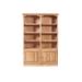 Forest Designs 72" H x 48" W Solid Wood Standard Bookcase Wood in Black | 72 H x 48 W x 13 D in | Wayfair B6134D-TB