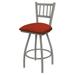 Holland Bar Stool XL 810 Contessa Swivel Stool Upholstered/Metal in Red/Gray | Bar Stool (30" Seat Height) | Wayfair X81030AN021