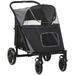 Pawhut Pet Trailer w/ Detachable Carrier in Gray/Black | 39.25 H x 25.5 W x 44 D in | Wayfair D00-167V01GY