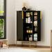 Latitude Run® Tifaine 46.5" Kitchen Pantry w/ Adjustable Shelves Wood in Black | 46.5 H x 23.2 W x 11.8 D in | Wayfair