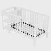 Harriet Bee Hamysh Adjustable Height Crib Wood in White | 35.4 H x 71.7 W x 27.9 D in | Wayfair BA487155FD3A49EB8F0594E741E8BA75