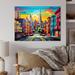 Latitude Run® Colorful Abstract San Francisco City - Unframed Print on Metal in Yellow | 16 H x 32 W x 1 D in | Wayfair